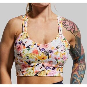 Born Primitive Medium NWT nursing sports bra watercolor fields